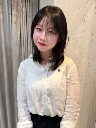 ミディアム カラー mai / linoah˚✧のヘアスタイル