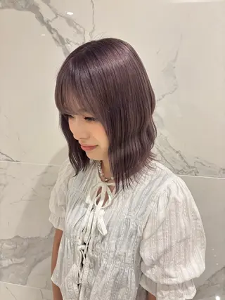 ミディアム カラー 内海 こはるのヘアスタイル