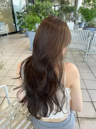 ロング SONA/レイヤー/ 顔周り/ダブルカラーのヘアスタイル