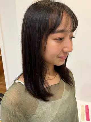 セミロング 無料カットモデル‪✨ ✂️Nanami🌷のヘアスタイル