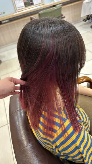 カラー 温水 愛華のヘアスタイル