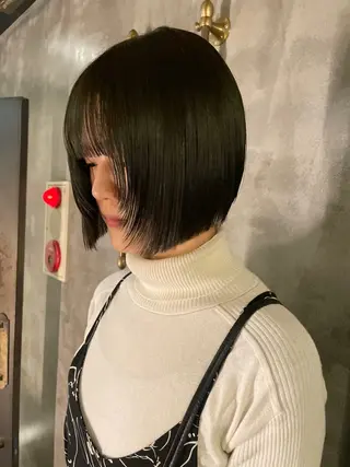 ショート カラー パーマ ヘアアレンジ くびれレイヤー/艶 カラー　MADOKAのヘアスタイル