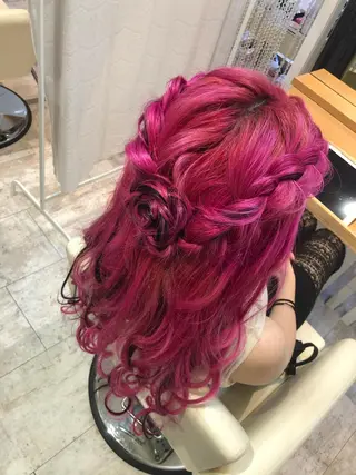 ロング ヘアアレンジ sase 🎀Reonaのヘアスタイル
