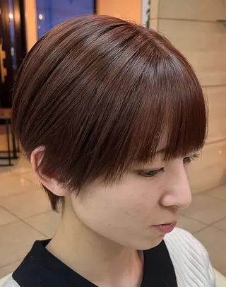 ショート カラー 熊谷 拓海のヘアスタイル