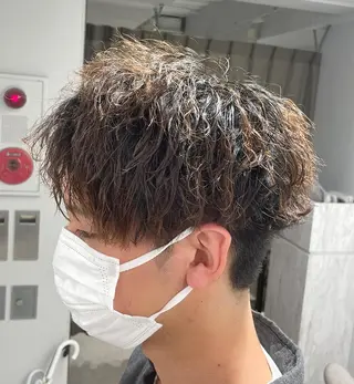 パーマ メンズ 京都河原町 メンズパーマ助川龍哉のヘアスタイル
