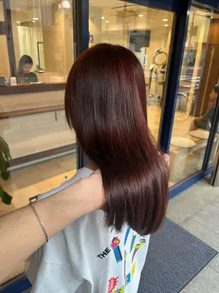 セミロング カラー 大人透明感艶カラー 寺田稜のヘアスタイル