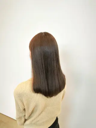 セミロング カラー 角谷 貫太郎のヘアスタイル