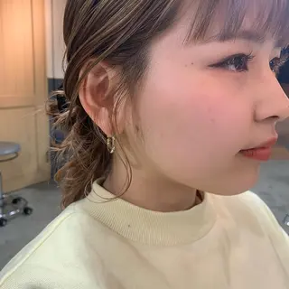 ミディアム kiyono ⭐︎ダブルカラーのヘアスタイル