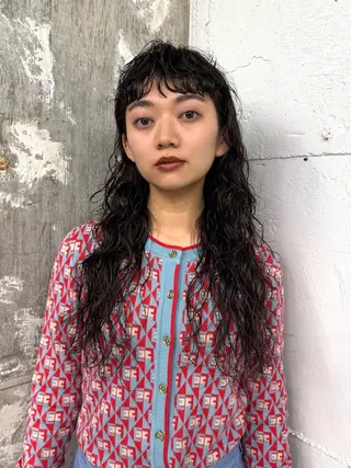 セミロング パーマ 平沼 祐哉/パーマのヘアスタイル