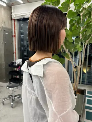 ショート カラー ひかり/透明感カラー /ボブのヘアスタイル