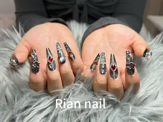 ネイル 長さだし専門Rian ネイルスクールのネイルデザイン