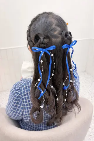 ロング ヘアアレンジ 福与 美和のヘアスタイル