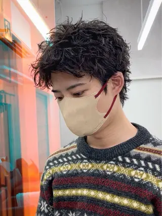 ショート パーマ メンズ スパイキーショート 浦和メンズ美容師のヘアスタイル