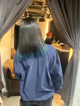 セミロング 暖色カラー Ryokaのヘアスタイル