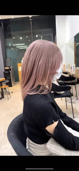 セミロング カラー パーマ ヘアアレンジ 縮毛矯正特化/美髪/ 髪質改善/銀座/あおのヘアスタイル