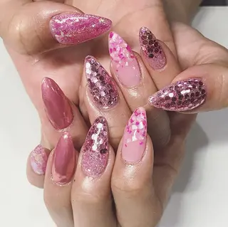ネイル 渋谷/チップ長さ出し 👑アプレgel-xのネイルデザイン