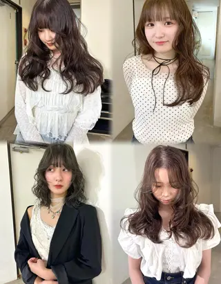 ロング カラー mizuki/ピンク ベージュ.レイヤーのヘアスタイル