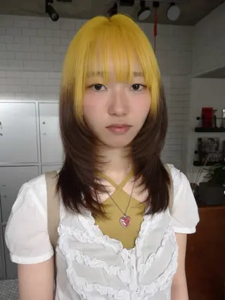 カラー airi໒꒱·ﾟ /デザインカラーのヘアスタイル