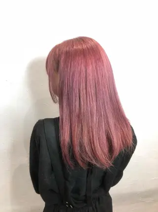 ロング カラー パーマ ヘアアレンジ まつげと眉 Meliaのマツエク・マツパデザイン