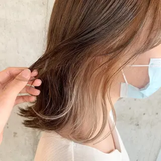 ミディアム 横浜/韓国レイヤー /透明感カラー🌷のヘアスタイル