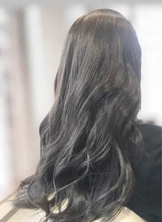 ロング カラー 透明感カラー ボブ/ 直感カラー診断のヘアスタイル