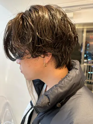 ショート パーマ メンズ 艶髪No.1🎀 ✨平山大樹✨のヘアスタイル