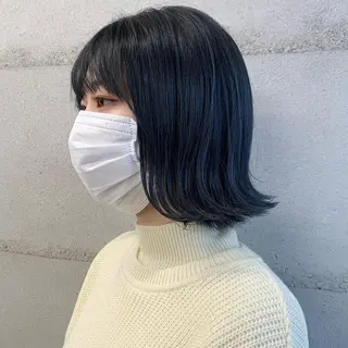 ミディアム カラー 透明感カラー✂︎ /縮毛矯正/YUKAのヘアスタイル