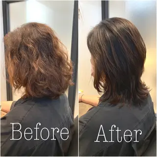 ミディアム Holidays sharesaronのヘアスタイル