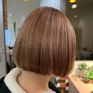 ショート カラー 髪質改善メニュー 長井 美佐子のヘアスタイル