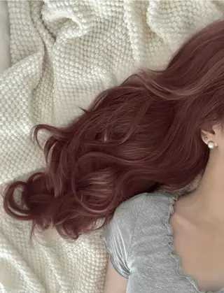 ロング カラー 愛結 暖色カラー🎀🩰のヘアスタイル