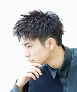 ショート 中尾 文哉のヘアスタイル