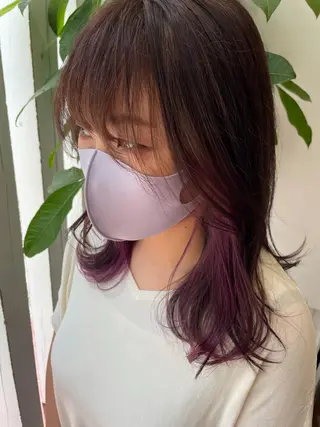 カラー 【店長】インナー指名 No.1戸塚優思のヘアスタイル