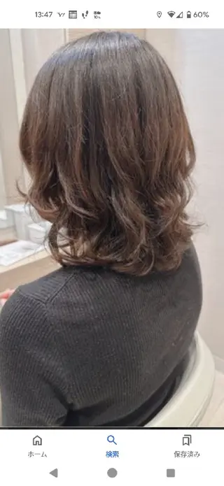 パーマ 小嶺 麗華のヘアスタイル
