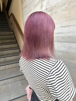 ロング カラー NANO/ ブリーチ×レイヤーのヘアスタイル