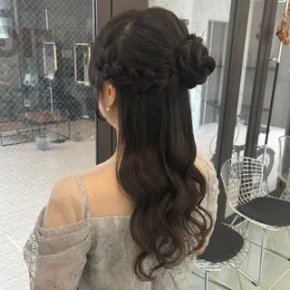 ヘアアレンジ hikari/大名/ 暖色カラー/ブリーチのヘアスタイル
