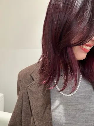 ミディアム うるぷるカラー 🤍 Naanoのヘアスタイル