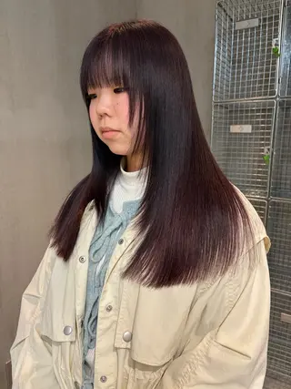 ロング マツイ モモノのヘアスタイル