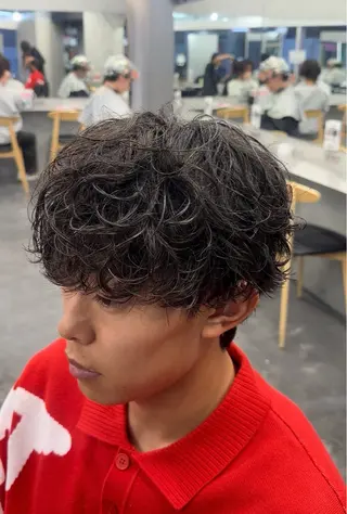 パーマ メンズ 初パーマ支持率◎松田 優斗のヘアスタイル