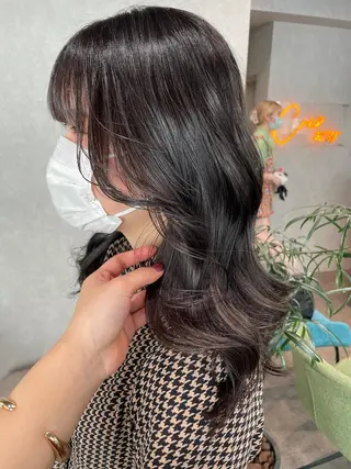 ロング カラー ナチュラル透明感🌱 小山美樹子のヘアスタイル