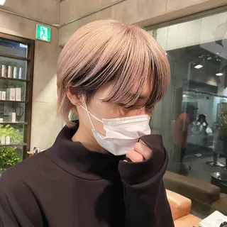 ショート カラー 美髪矯正 韓国レイヤーのヘアスタイル