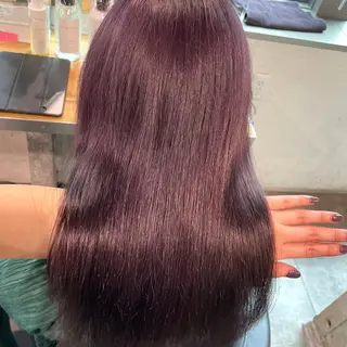 セミロング カラー 表参道♡暗髪♡ 艶カラー♡アユミのヘアスタイル