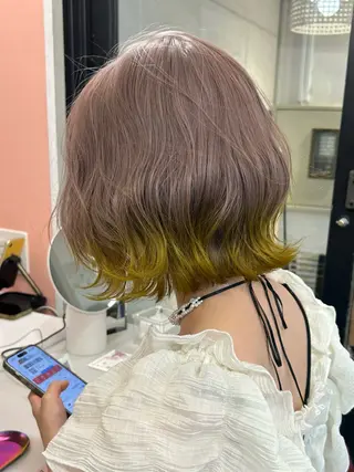 ショート カラー 💜Noa /艶髪ハイトーン💫のヘアスタイル