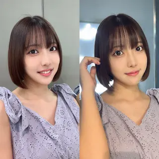ミディアム カラー ✨髪質改善特化✨副 店長椎葉信乃介のヘアスタイル