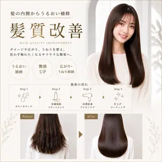 セミロング 髪質改善/メンズヘア 上野 聖斗🌱‬‪のヘアスタイル