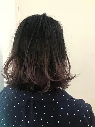 カラー 💓パーマ，💗 レイヤーカットのヘアスタイル