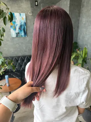 カラー glac 當田のヘアスタイル