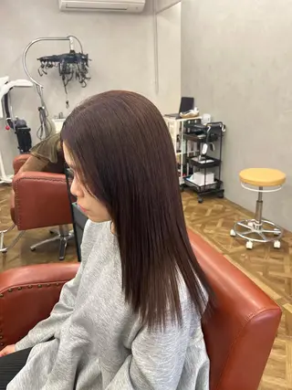 セミロング 髪質改善×韓国風/小 顔レイヤー/早瀬櫻子のヘアスタイル
