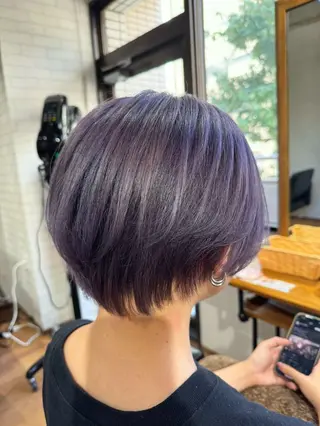ショート カラー ✨ハイトーン カラー福岡拓也✨のヘアスタイル