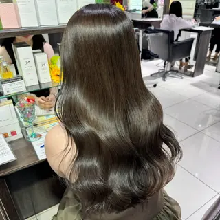 ロング カラー ⟡.·Fuka/ ヘアメ🎀暖色カラーのヘアスタイル