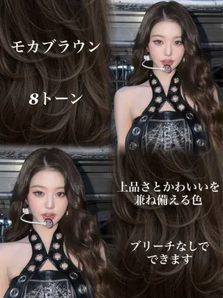 ロング カラー 新宿/韓国レイヤー 髪質改善カラー/角所のヘアスタイル
